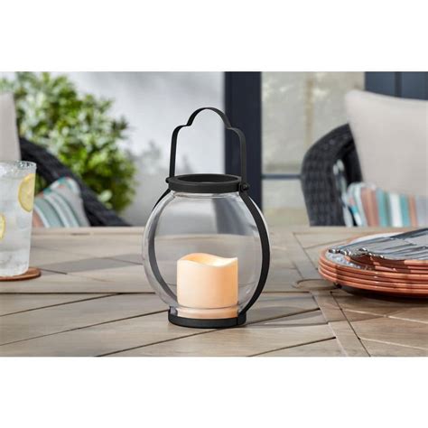 glass and metal lantern by house of hampton|House of Hampton® 6.9'' H Wall Lantern .